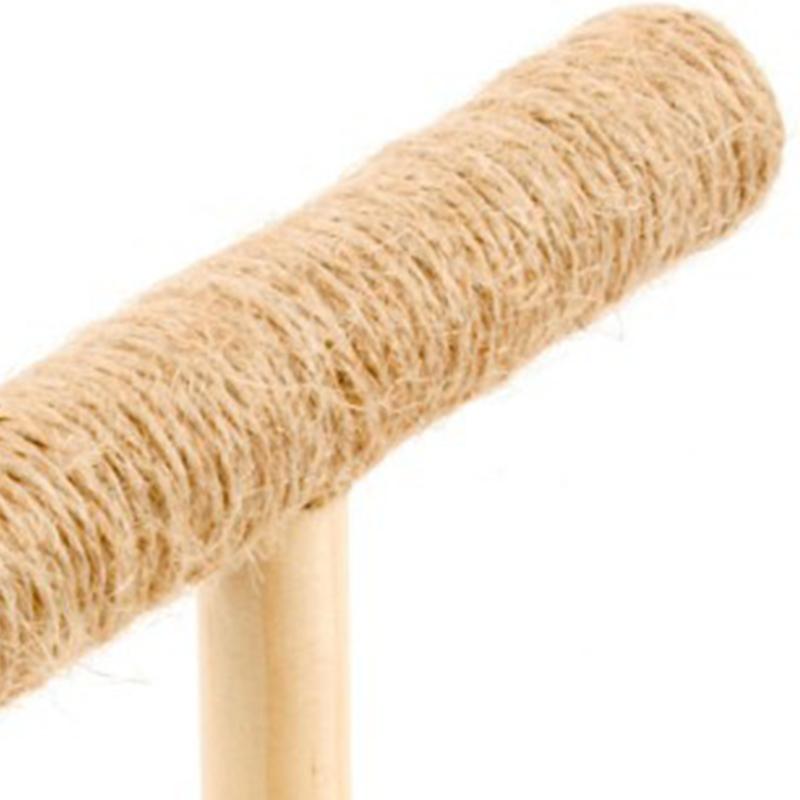 Wood Parrot Bird Stand Natural Prevent Slipping Portable Interactive Bird Training Stand Perch for