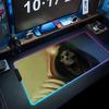 Geist Sensemann Mauspade RGB Gaming-Mauspad Großes LED-Pad PC-Schreibtischmatte Leuchtendes Mauspade Große Tastaturmatten Tischteppich Mit