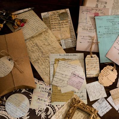 Set de autocolante pentru albume de însemnări Model rafinat Autocolante estetice vintage multifuncționale Kit de consumabile pentru jurnal de însemnări de hârtie DIY