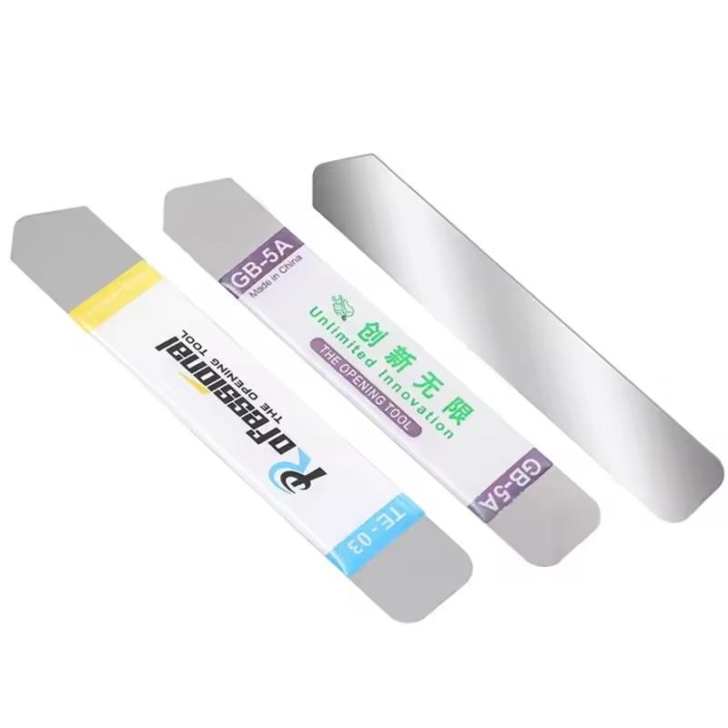 6-1 STÜCKE Edelstahlklinge Weiche Dünne Hebelspudger Handy Tablet Bildschirm Batterie Öffnungswerkzeuge für Samsung iPhone iPad Öffner