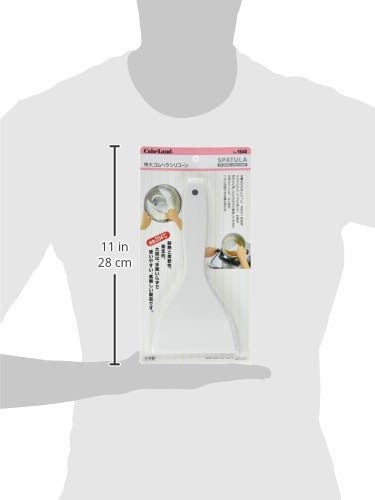 Tiger Crown Spatula, White, 106 X 216 X 13 Mm, Extra Large Silicone Rubber Spatula, Made In Japan, 1640