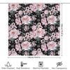 Modern Floral Shower Curtain Black Pink White Flowers Decorative Bathtub Cover Home Bathroom Accessories For Wedding Party Decor