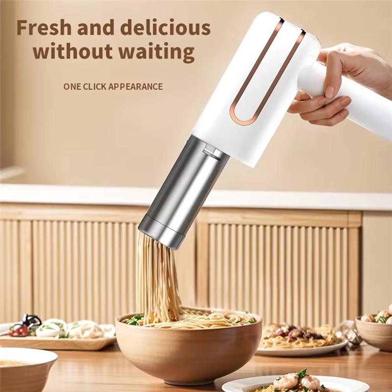 Electric Cordless Noodle Maker Portable Noodle Maker Ideal Forbreakfast Andquick Meals (as the picture,NONE)
