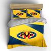 Yellow and blue stripes. Bedding sets Duvet cover sets Duvet covers Pillowcases(1 * Duvet Cover 2 * Pillowcases without duvet insert)