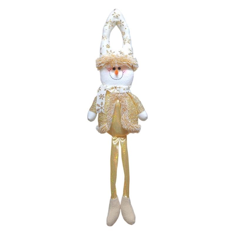 Christmas Doll Door Ornament Multipurpose Long Leg Doll Hanging Decoration For Tree Door Handle Bookshelf Curtain Window