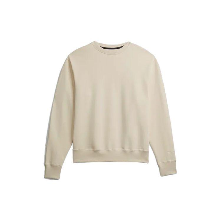 adidas Originals Men s Minimal Logo Crewneck Sweatshirt Off White H58310 XS