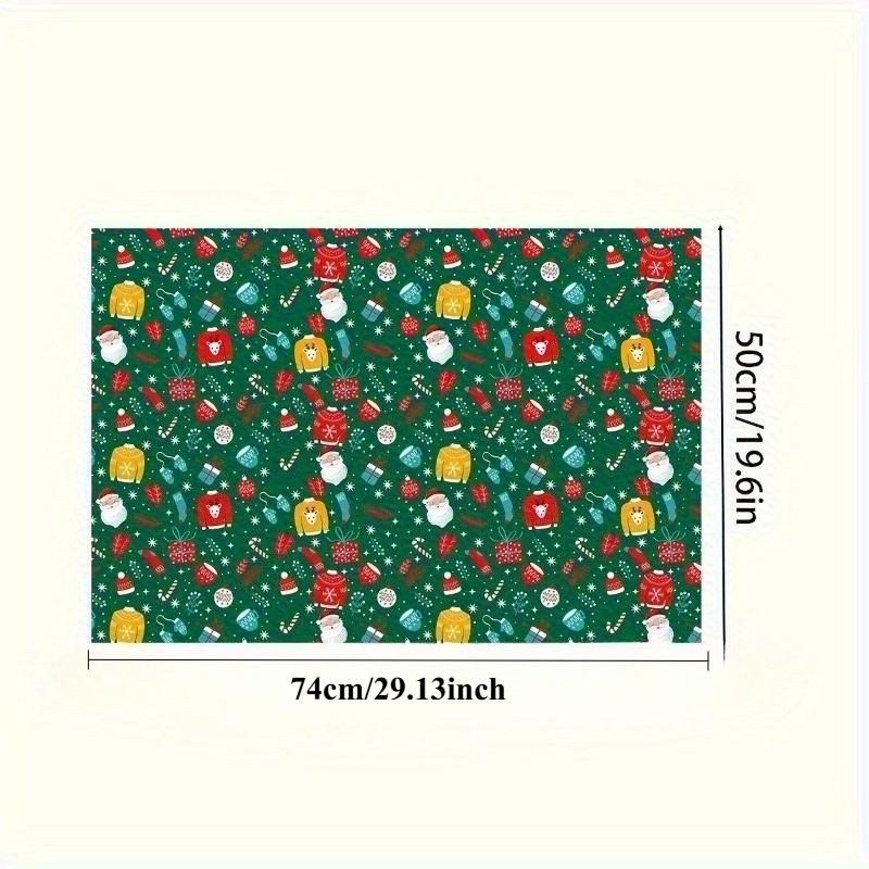 Christmas Wrapping Paper & Wall Decor Stickers - Cartoon-Themed Holiday Designs - Vibrant for Gift Boxing&Festive Home Decor.
