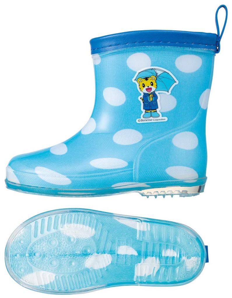 Skater Rain Boots Shoes Rubber Boots for Children Shimajiro Reflective Tape Included 14cm RIBT1