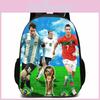 Anime Messi Football Cartoon Character Student Backpack For Schooling Kids