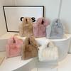 Winter Faux Fur Shopper Tote Bag for Women Plush Handbag Designer Fluffy Wool Shoulder Bag Women Furry Crossbody Messenger Bag
