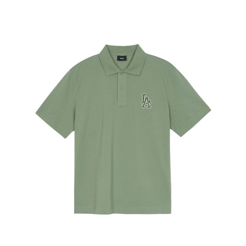 

New MLB Los Angeles Angels Overfit Coopers Logo Polo Shirt Unisex Green 3APQB0353-41KAP XL