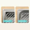 Stainless Steel Sink Corner Rack Anti-rust Punch-free Dish Drying Rack Quick Water Drainage Hollowed Dishcloth Sponge Stand