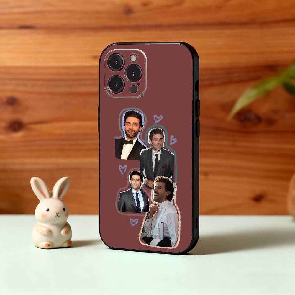 Actor O-Oscar I-Isaac Phone Case For iPhone17 16 15 14 13 12 11 Pro Max Plus,5G Soft Black Case