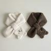 Cute Plush Baby Gloves Bear Embroidered Toddler Mittens Winter Thick Warm Cashmere Kids Full Finger Gloves