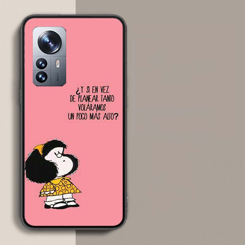 Mafalda Cartoon Phone Case For Xiaomi Mi 13 12T Poco F7 Pro 14 Ultra 15 Pro 12X 12 9 8 Lite 5G 11T 11i 10 10T Pro Capa Coque