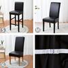 Waterproof PU Leather Seat Covers for Dining Chairs Stretchable Dining Room Chair Seat Covers, Kitchen Chair Seat Covers Protectors
