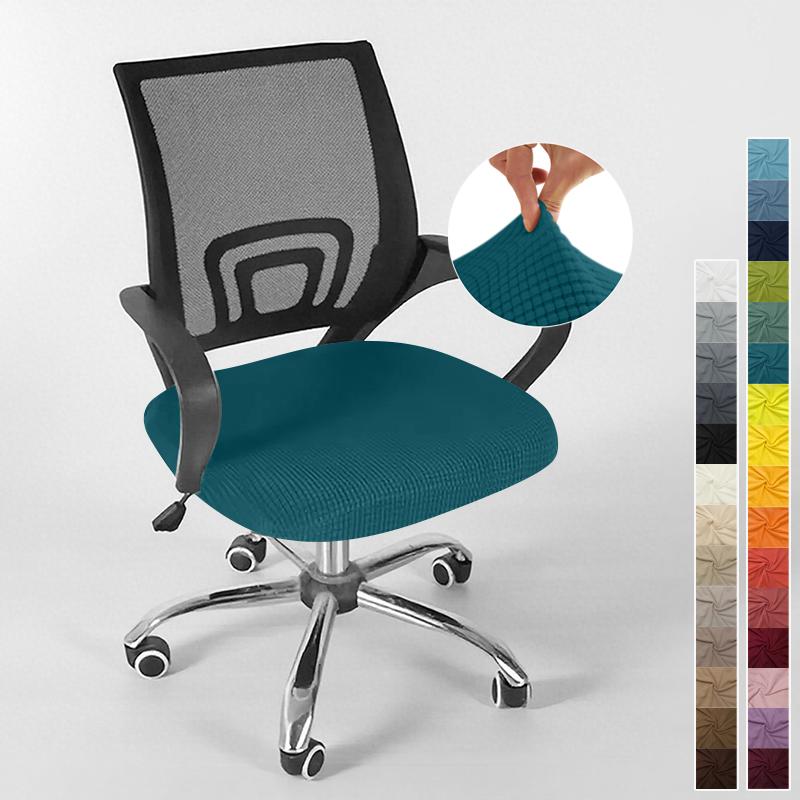 Cover For Computer Chair With Armrests Knitted Jacquard Cover For Swivel Office Chair Jacquard Seat Cover Computer Chairs