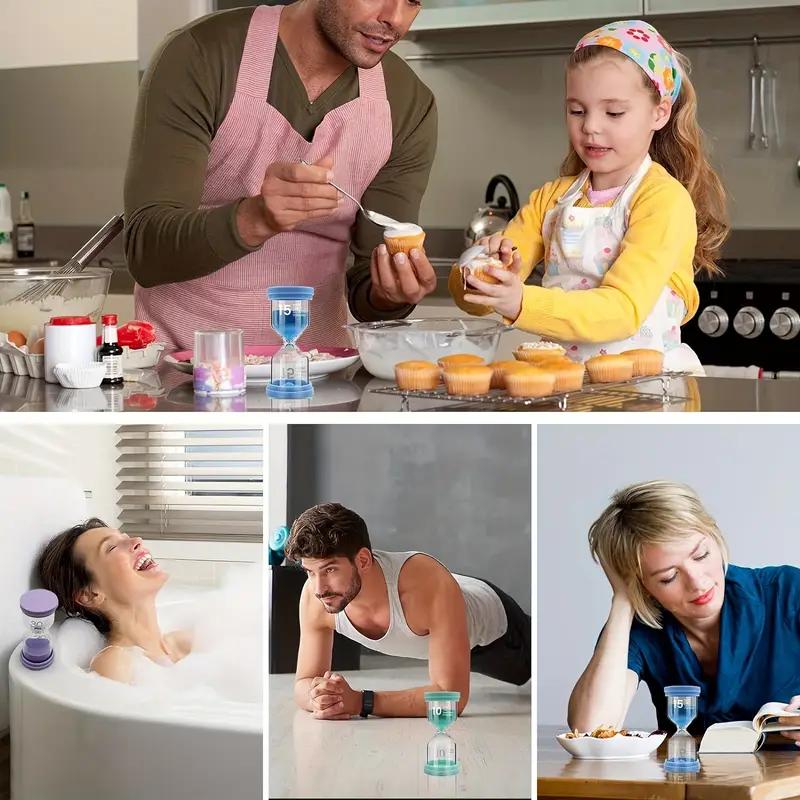 1PCS 3/5/10/15/30 Minutes Colorful Hourglass Sandglass Children Kid Gift Toy Sand Timer Hour Glass Home Decoration Sand Clock