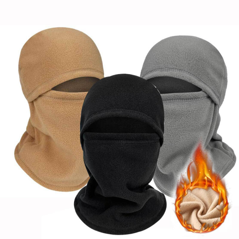 Puif Winter Fleece Hiking Leisure Neck Warmer Balaclava beige