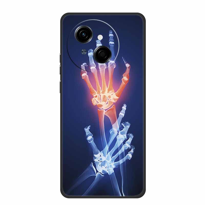 For Tecno Spark 40C Phone Case 6.67" Fashion Photos Black Silicone Soft TPU Case For Tecno Spark 40C Back Cover Cases 40 C Coque
