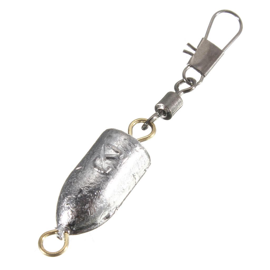 6 Plombs De Pêche Carpe 3 Oz, Forme Rocheuse, Gris Camouflage, Avec Pivots