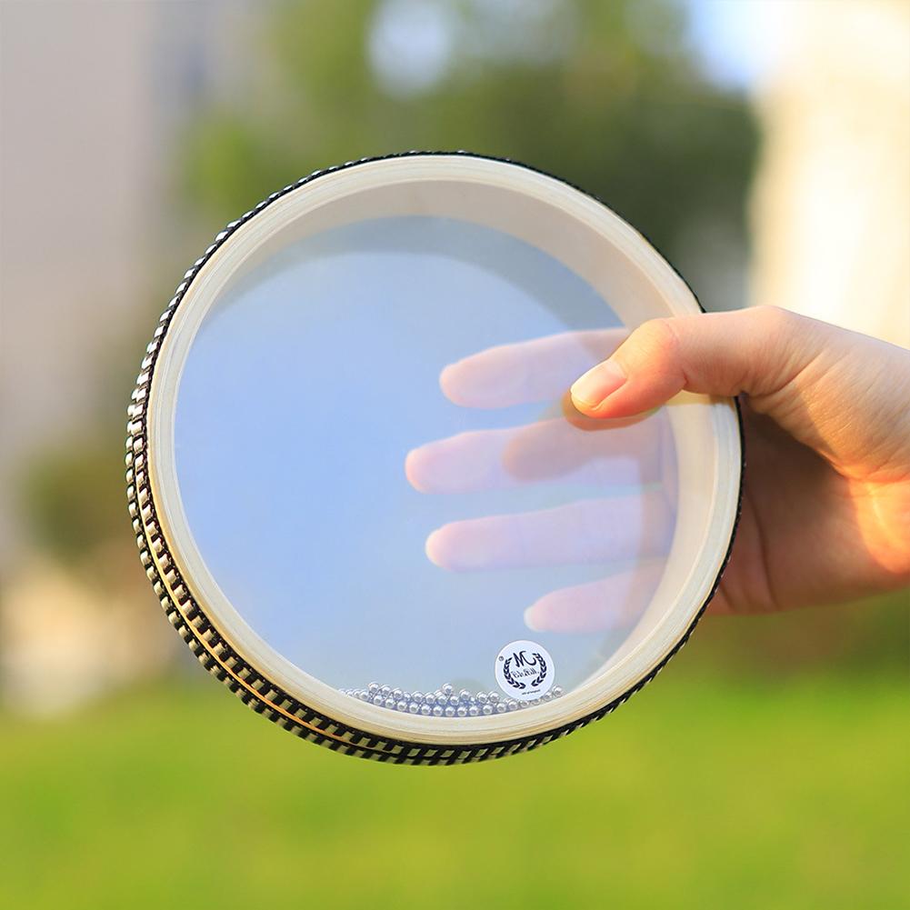 Billow Drum Ocean Sound Effect Sea Wave Drum with Steel Balls Ocean Sea Drum Transparent for Children Boys Girls