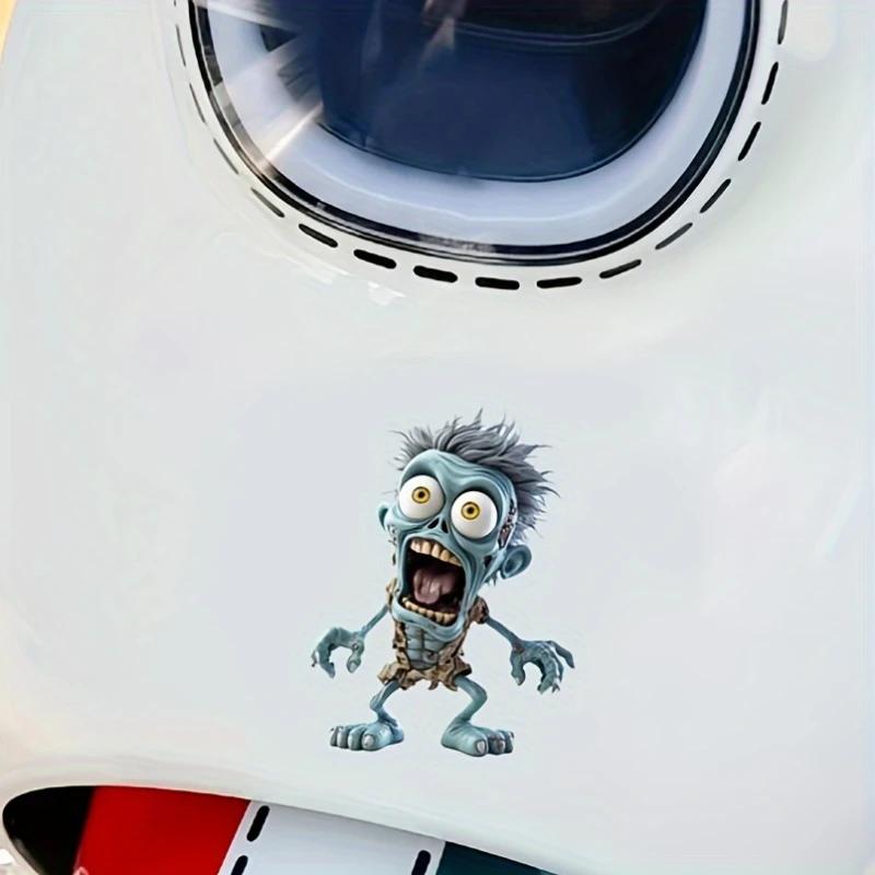 Surprised Skull Man motorcycle stickers car window body decoration motorbike fuel tank waterproof decals