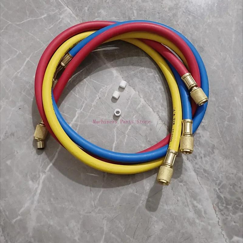 1pc Car Auto A/C Refrigeration System Hose R410 R22 R134 Automobile Air Conditioner Refrigerant Charging Tube 1.5M 3000PSI