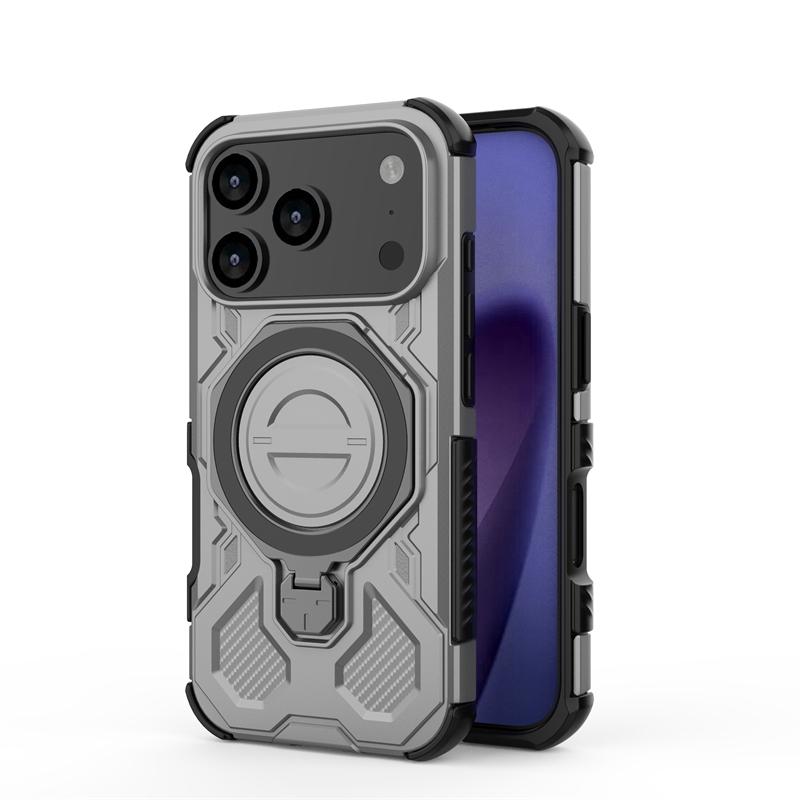 Magnetic Wireless Charge Cover For iPhone 17 Pro Max Phone Holder Armor Back Case For iPhone 17 Pro Cover For iPhone 17 Pro Case