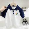 Summer Kids Cotton Polo Shirt Short Sleeve Casual Fashion Top For Boys And Girls
