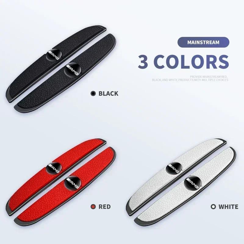 JCG1 4Pcs Car Door Bumper Rubber Anti-collision Stickers For Mercedes Benz AMG W204 W205 W203 W211 W212 W213 W201 W210 Accessories