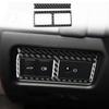 Real Black Carbon Fiber Headlight Switch Cover Trim For Jaguar F-TYPE 2013-