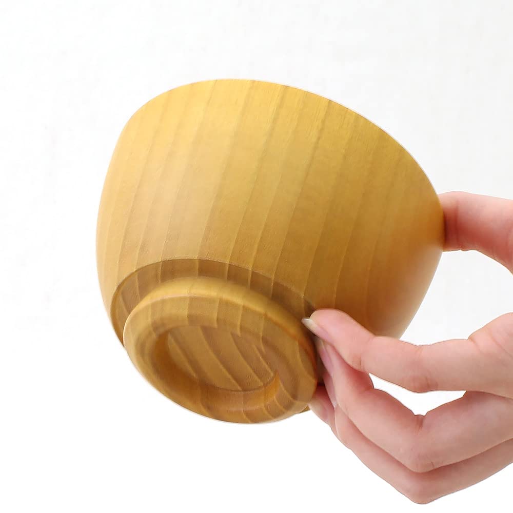 Kishu Kakuda Seibei Grip Ball Soup Dishwasher Natural Lacquerware, Shoten, Bowl, M, Wooden, Nano-coated, Safe, WG-457473