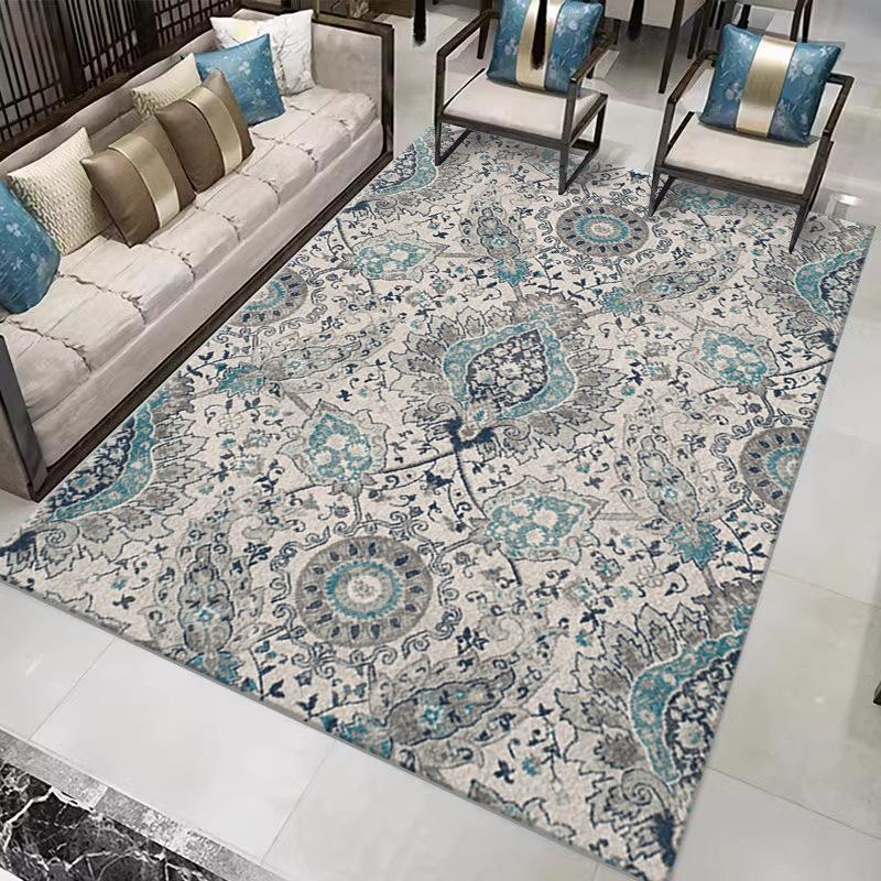 

Ковер для гостиной в персидском стиле, ковер большой площади для спальни, прикроватный ковер, грязеотталкивающий, противоскользящий ковер 60*90cm