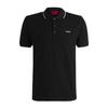 Hugo Mens Embroidered Logo Cotton Pique Short-Sleeved Polo Shirt