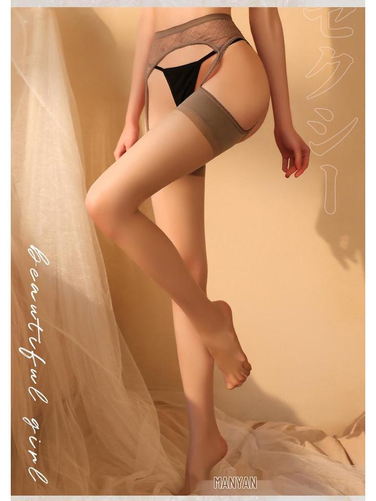 Man Yan Lace Garter Stockings WZ7912: Sexy One-Piece Pantyhose