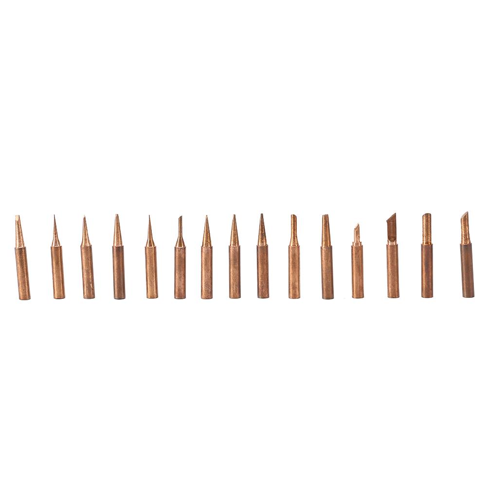 

Набор из 15 шт. бесплатный медный наконечник для паяльника 900MT для паяльной станции 936,937,938,969,8586