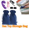 Soft Velvet Storage Bag for Sex Toys, Discreet Reusable Drawstring Pouch, Travel-Friendly Privacy Protector for Intimate Items