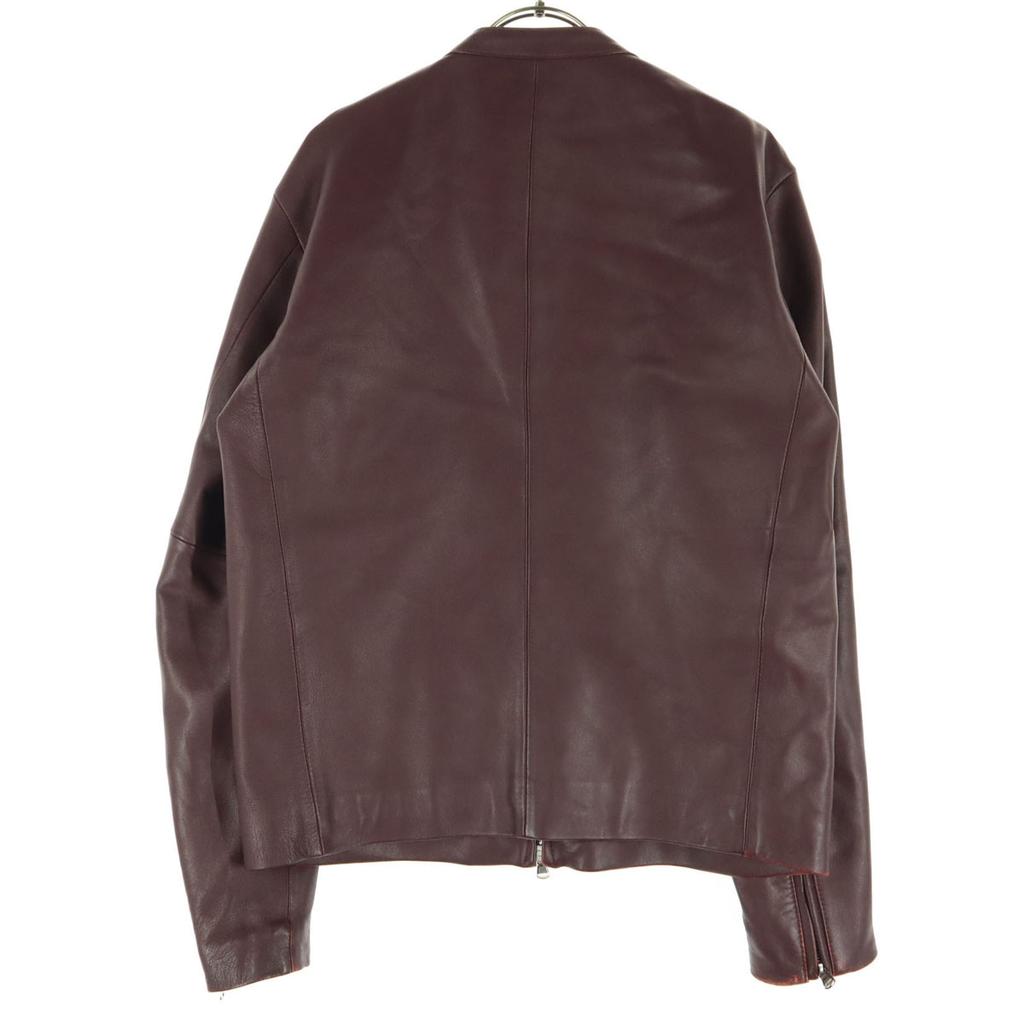 TAKEO KIKUCHI Long sleeve No-collar zip-up single leather jacket Men's Used