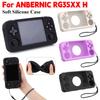 Silicone Case For ANBERNIC RG35XX H Game Console Protector Shockproof Protective Cover Soft Silicone Sleeve Skin with Lanyard