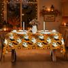 One Halloween pumpkin and ghost pattern tablecloth, suitable for theme restaurant decoration and party catering.zyc
