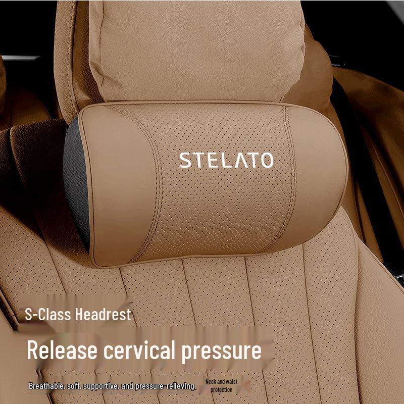 Xiangjie S9 Car All-Season Headrest and Suede Neck & Waist Support Pillow