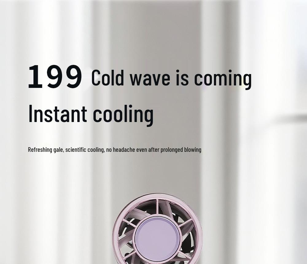 2025 High-Power Portable Handheld Cooling Fan with Turbo Technology