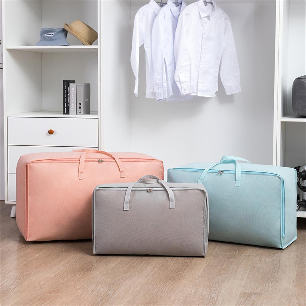 Big Capacity Quilt Clothes Storage Bag Cabinet Wardrobe Organizer Duvet Blanket Sorting Bags Dustproof Moisture Proof Organizer