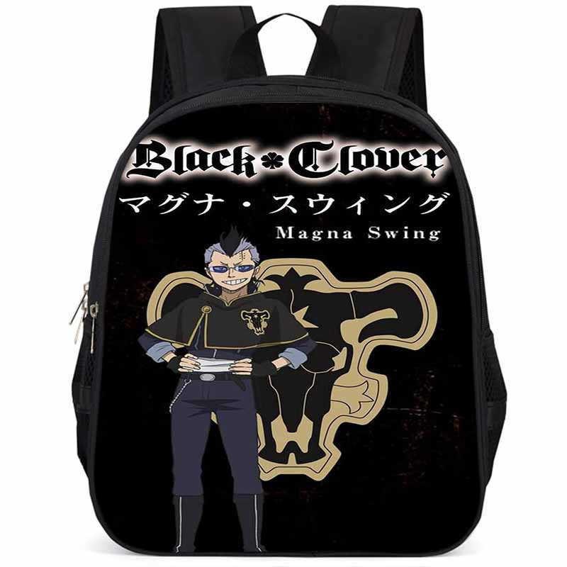 Sac à dos Black Clover 15 pouces Grande capacité Léger Tissu Oxford Pour Enfants