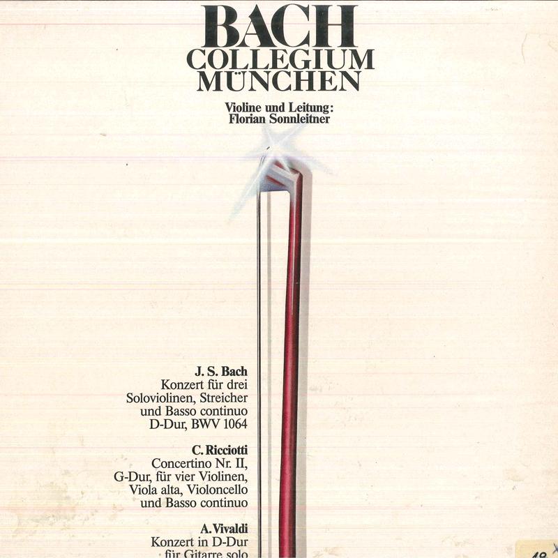 LP Record BACH COLLEGIUM MUNCHEN - J S Bach Konzert Fur 3 Soloviolinen 6622078 ASM EDITION 1980 Japan Classical Used