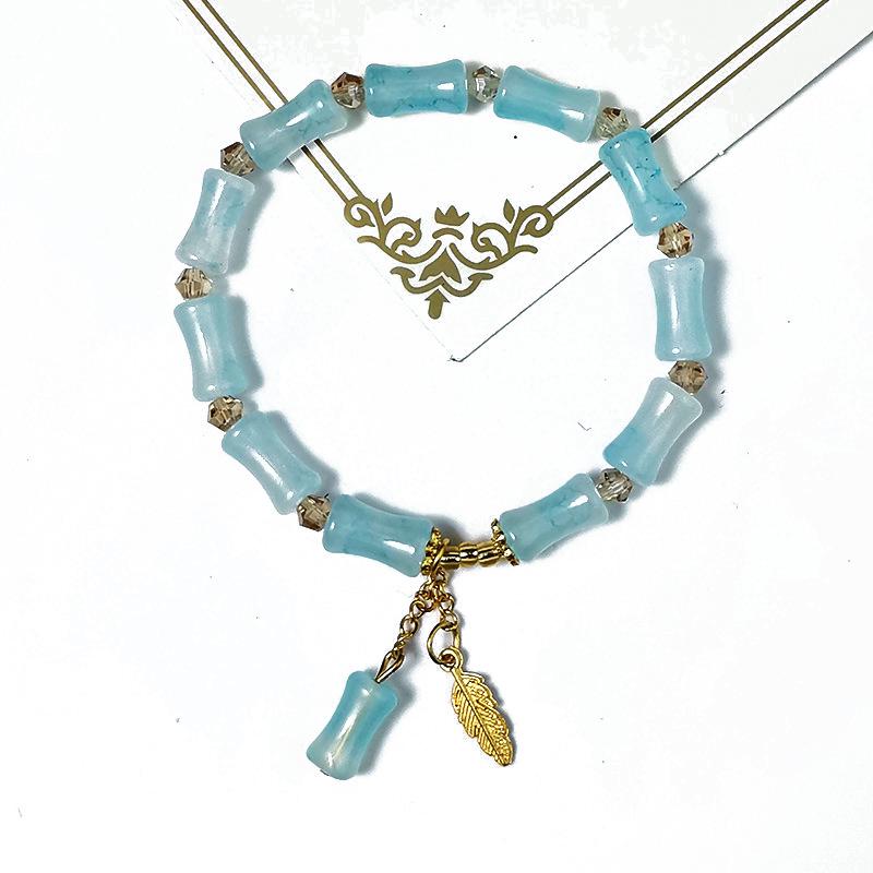 Elegant Crystal Butterfly Beaded Bracelet