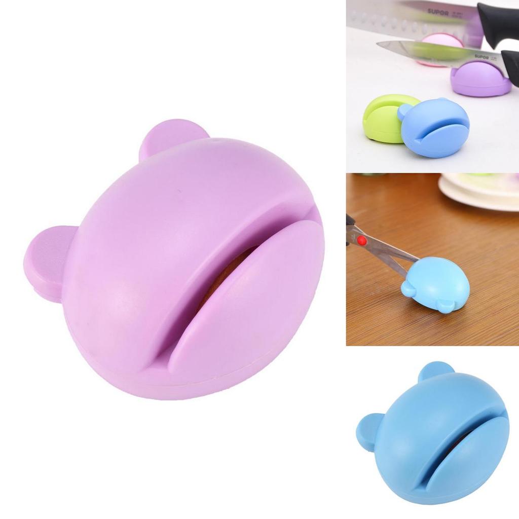 Colorful Cartoon Whetstone Sharpening Anti-slip Knife Sharpeners For Kitchen Efficiency