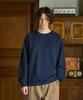 MINIMALPROJECT Signature Peach Skin Raglan Brushed Sweatshirt Mmt137 [Navy]