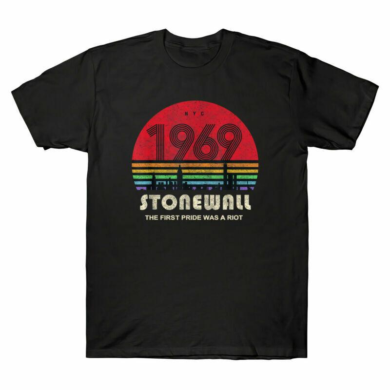 Pride Shirt 50th Anniversary Stonewall 1969 Was A Riot LGBTQ Vintage Men T-Shirt Unisex T-Shirt M